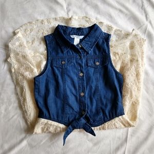 Guess Kids Denim and Lace Dress. EUC Size S (7/8).
